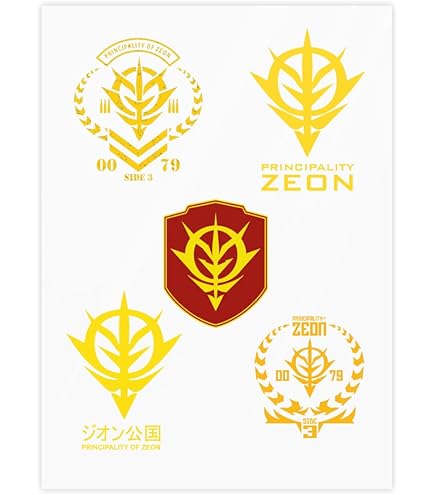 Amazon.co.jp: ネオ ジオンガンダム 鉄華団 クリスタルステッカー 防水